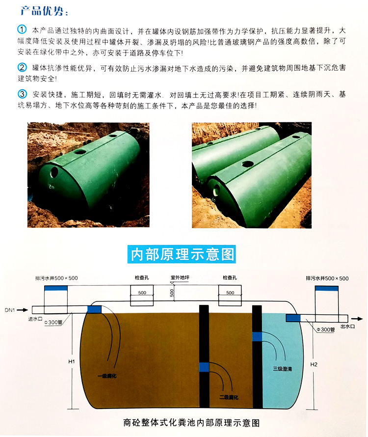 东方华侨农场玻璃钢化粪池